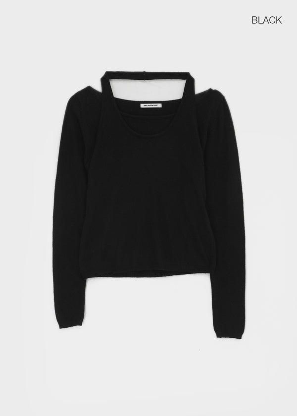 [MADE] Yurian Halter Layered Knit