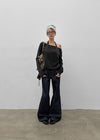 Louve Low-waist Bootcut Non-Fade Denim Pants