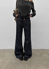 Louve Low-waist Bootcut Non-Fade Denim Pants
