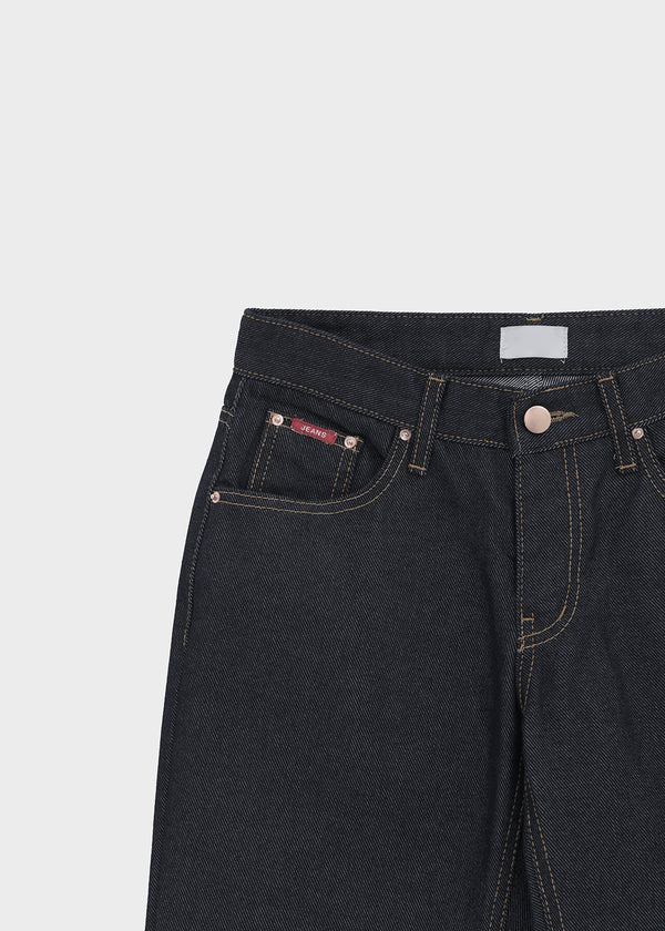 Louve Low-waist Bootcut Non-Fade Denim Pants