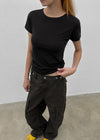 Haern Round Basic Short Sleeve Tee