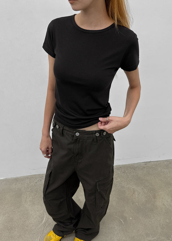 Haern Round Basic Short Sleeve Tee