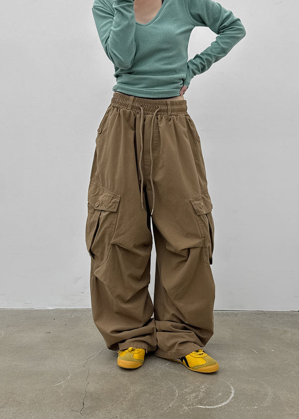 (UNISEX) Boenti Wide Cargo Pants