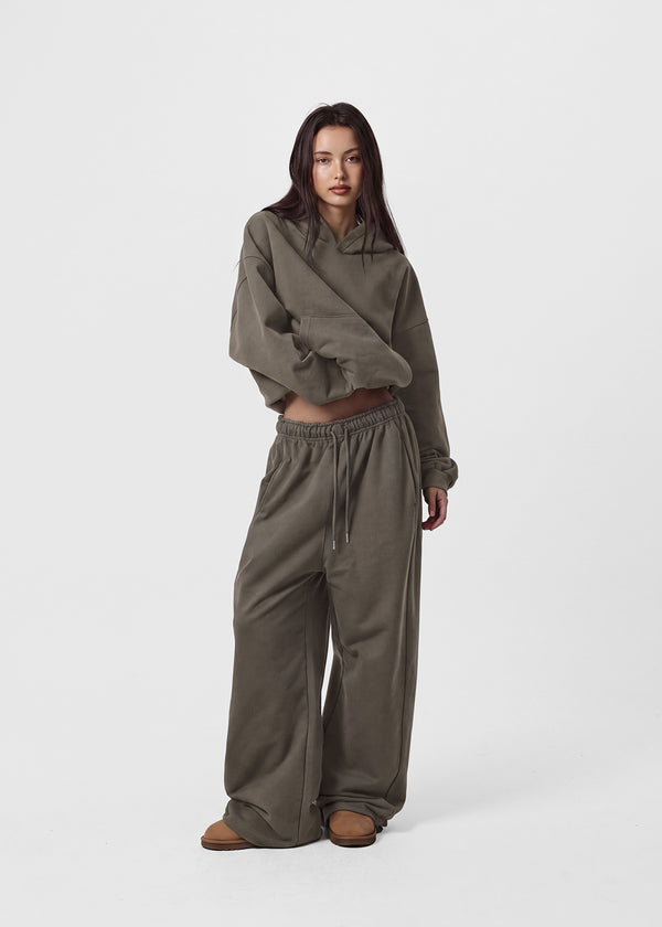 [B-BASIC] Heavy Sweat Wide Two-Way Pants