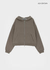 [B-BASIC] Sudadera con capucha pesada con cremallera