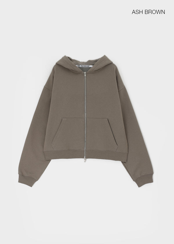 [B-BASIC] Sudadera con capucha pesada con cremallera