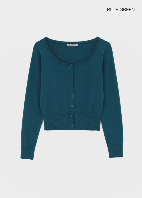[MADE] Velvety U-neck Knit Cardigan