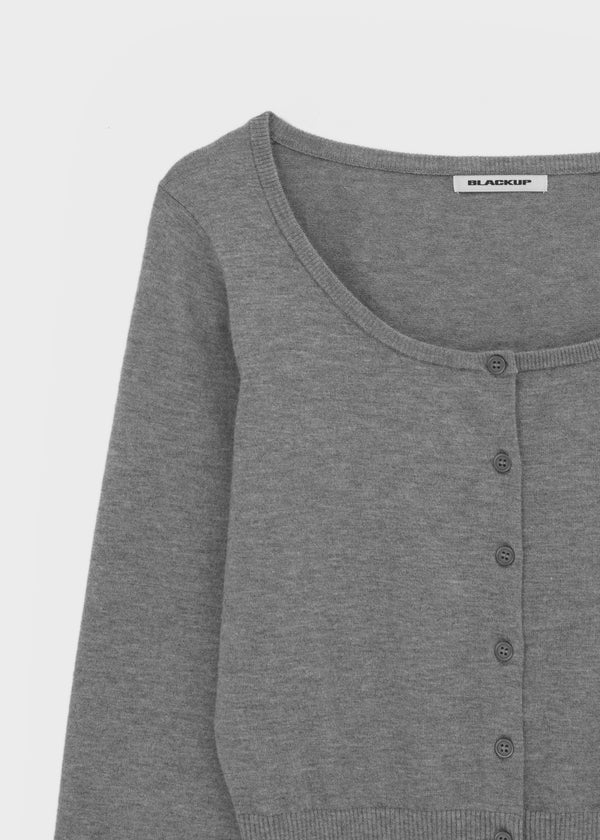 [MADE] Velvety U-neck Knit Cardigan