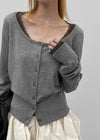 [MADE] Velvety U-neck Knit Cardigan