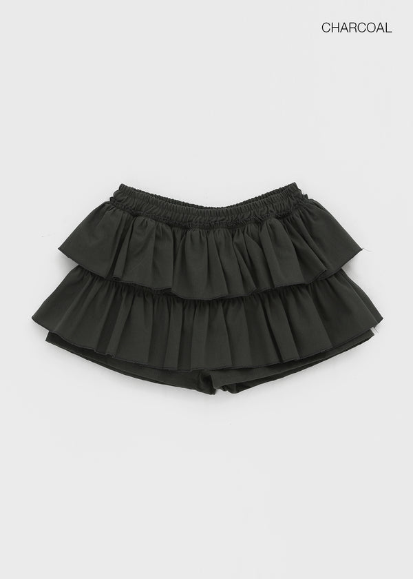 Noard tiered mini skirt pants