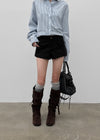 Baudwin suede shorts