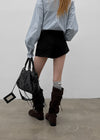 Baudwin suede shorts