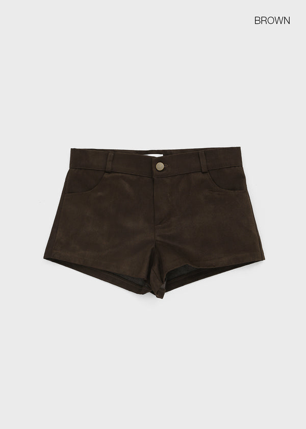 Baudwin suede shorts