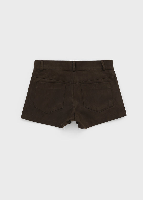 Baudwin suede shorts