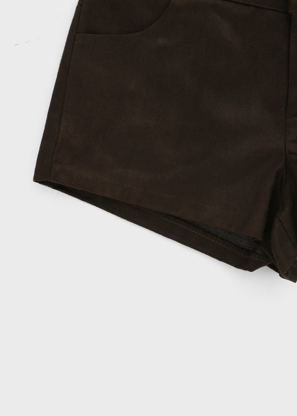Baudwin suede shorts