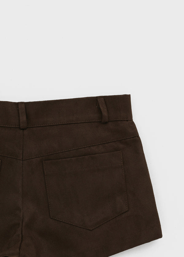 Baudwin suede shorts