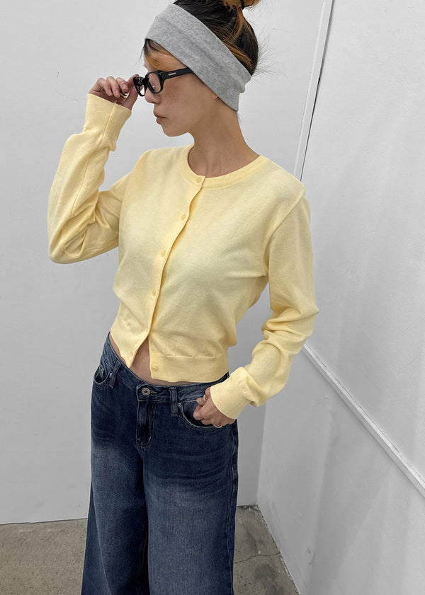 Tair back pocket wide denim pants