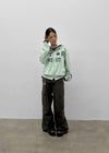 Cre Print Two-Way Zip-Up Hoodie