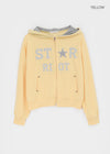 Cre Print Two-Way Zip-Up Hoodie