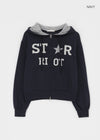 Cre Print Two-Way Zip-Up Hoodie
