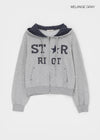 Cre Print Two-Way Zip-Up Hoodie