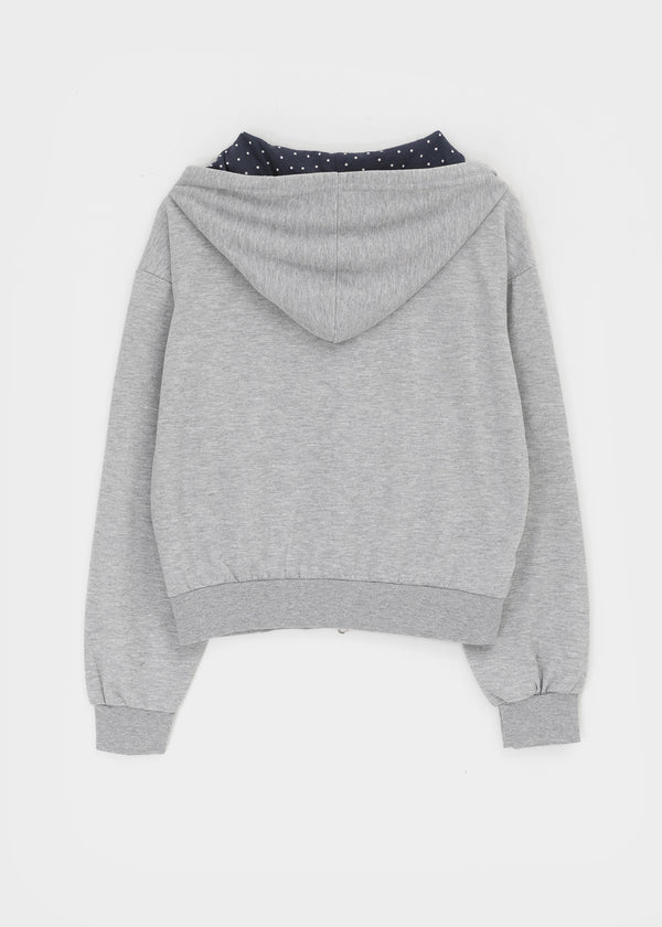 Cre Print Two-Way Zip-Up Hoodie
