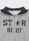 Cre Print Two-Way Zip-Up Hoodie