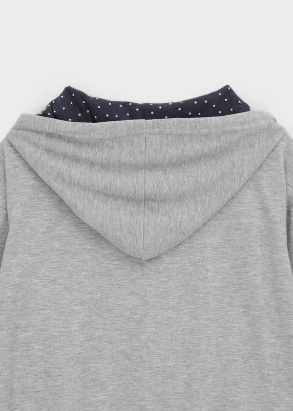 Cre Print Two-Way Zip-Up Hoodie