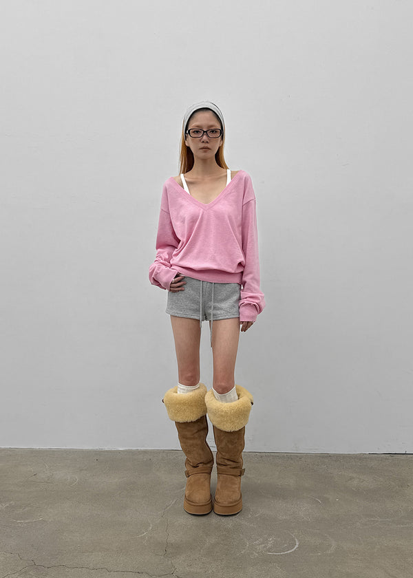 [MADE] Budri Deep V-Neck Knit