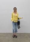 Glamt V-neck knit cardigan