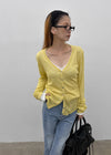 Glamt V-neck knit cardigan