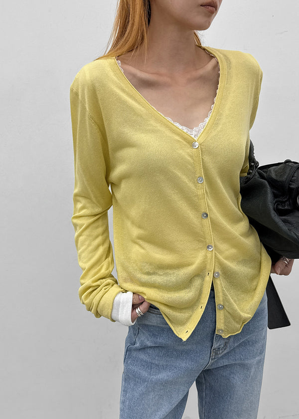 Glamt V-neck knit cardigan