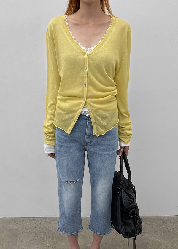 Glamt V-neck knit cardigan
