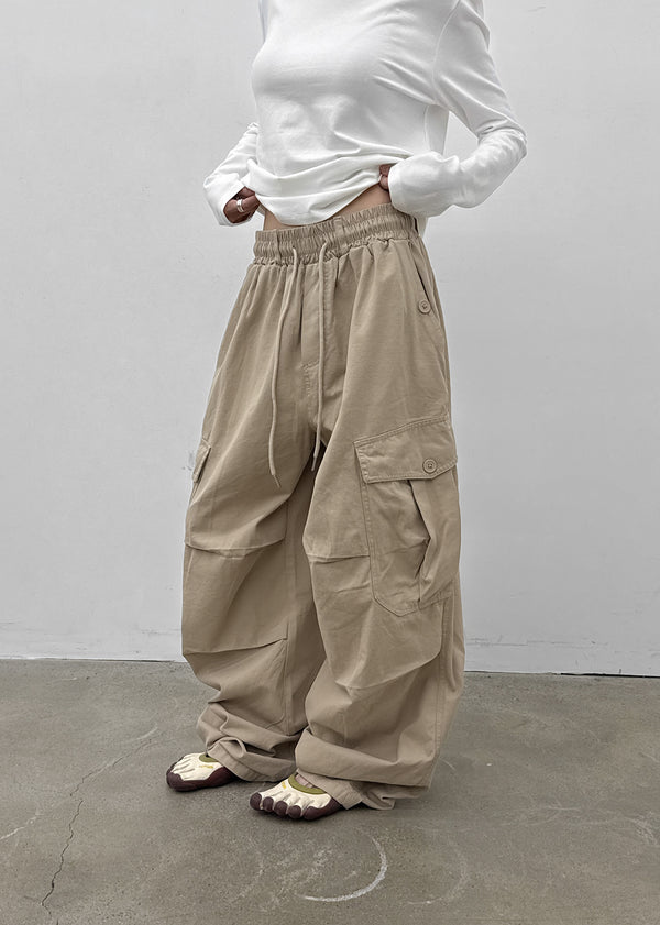 (UNISEX) Boenti Wide Cargo Pants