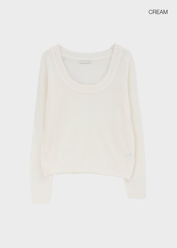 Zest Deep U-Neck Wool Knit