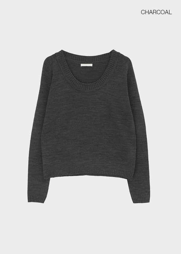 Zest Deep U-Neck Wool Knit