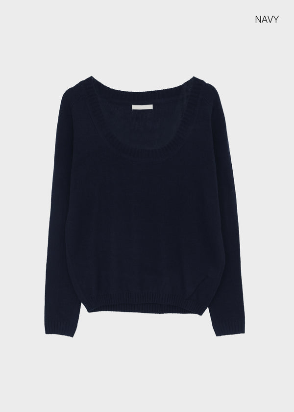 Zest Deep U-Neck Wool Knit