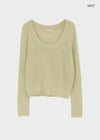Zest Deep U-Neck Wool Knit