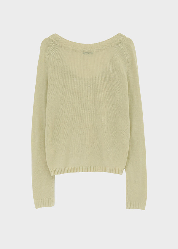 Zest Deep U-Neck Wool Knit
