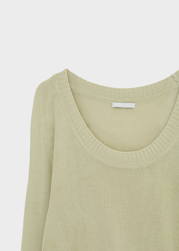 Zest Deep U-Neck Wool Knit