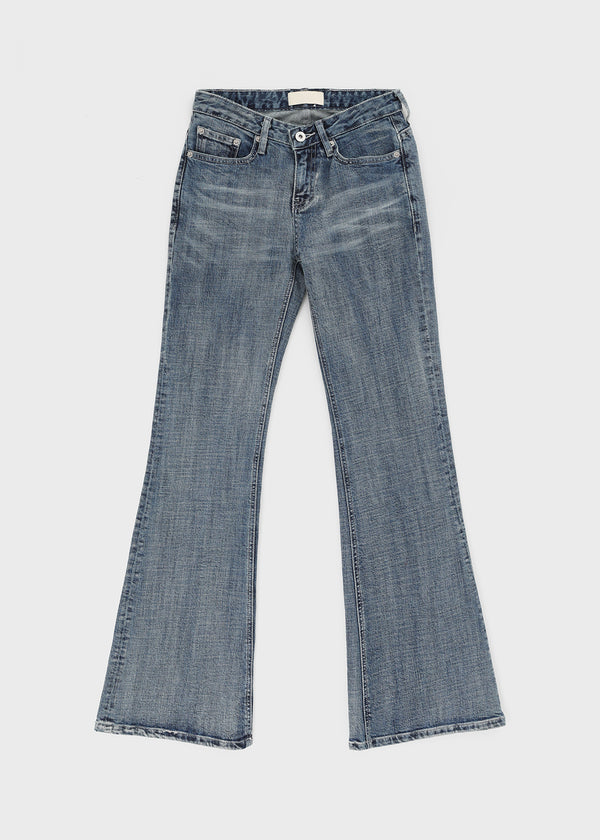 Arch low-waist bootcut denim pants