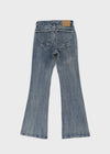 Arch low-waist bootcut denim pants