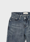 Arch low-waist bootcut denim pants