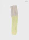 Dublin color-block wool knit long socks