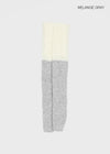 Dublin color-block wool knit long socks