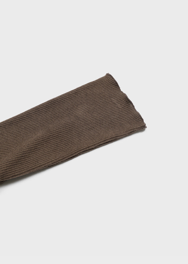 Dublin color-block wool knit long socks