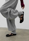 Floen Button Aladdin Elastic Waist Pants