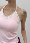 Patina Tencel Lace Halter Sleeveless (Built-in Cup)