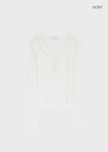 Abe Frill V-Neck Long Sleeve Tee (30% Wool)