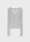 Abe Frill V-Neck Long Sleeve Tee (30% Wool)